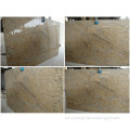 Polished Crystal Golden Flower Granite Stone Slabs, Countertops, Floor Tiles